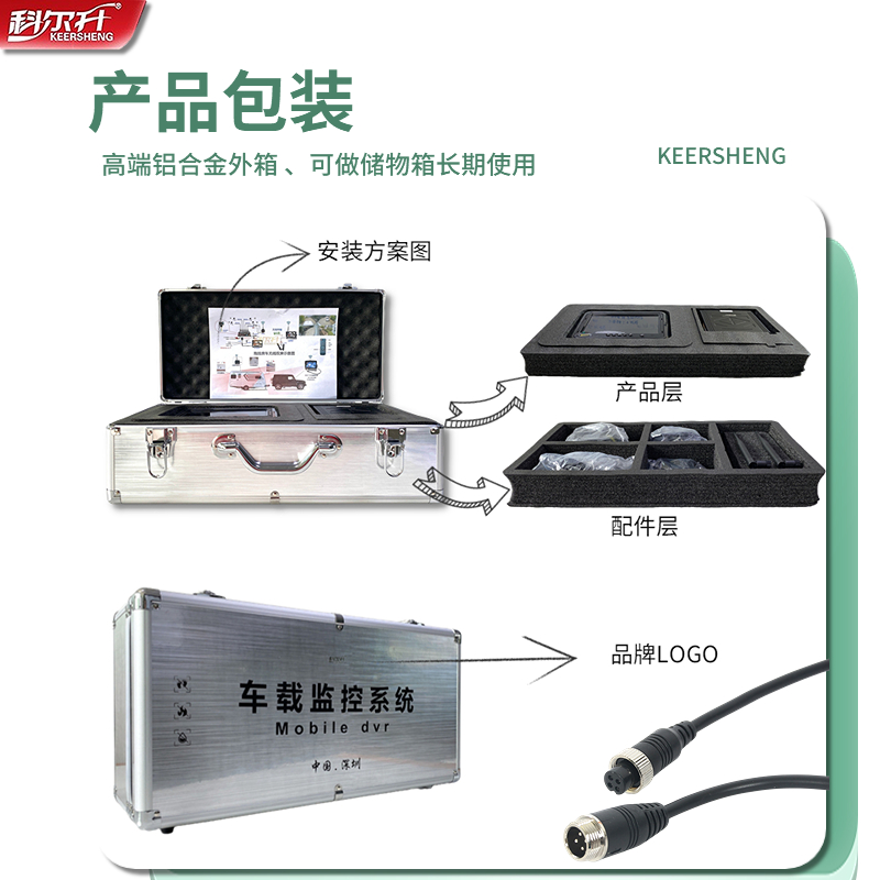 房车四路监控拖挂房车专用六路z无线驻车4G远程摄像头行车记录仪