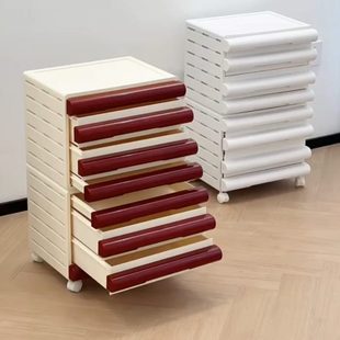 收纳柜储物柜整理移动整理柜文件柜家用撞色化妆品桌面多层 抽屉式