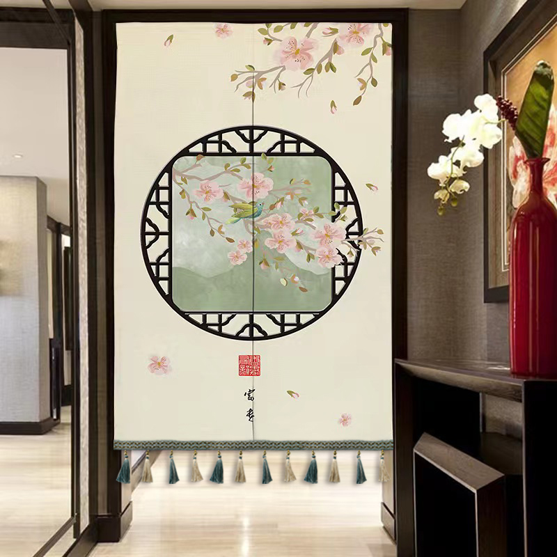 中式门帘房间隔断家用卧室