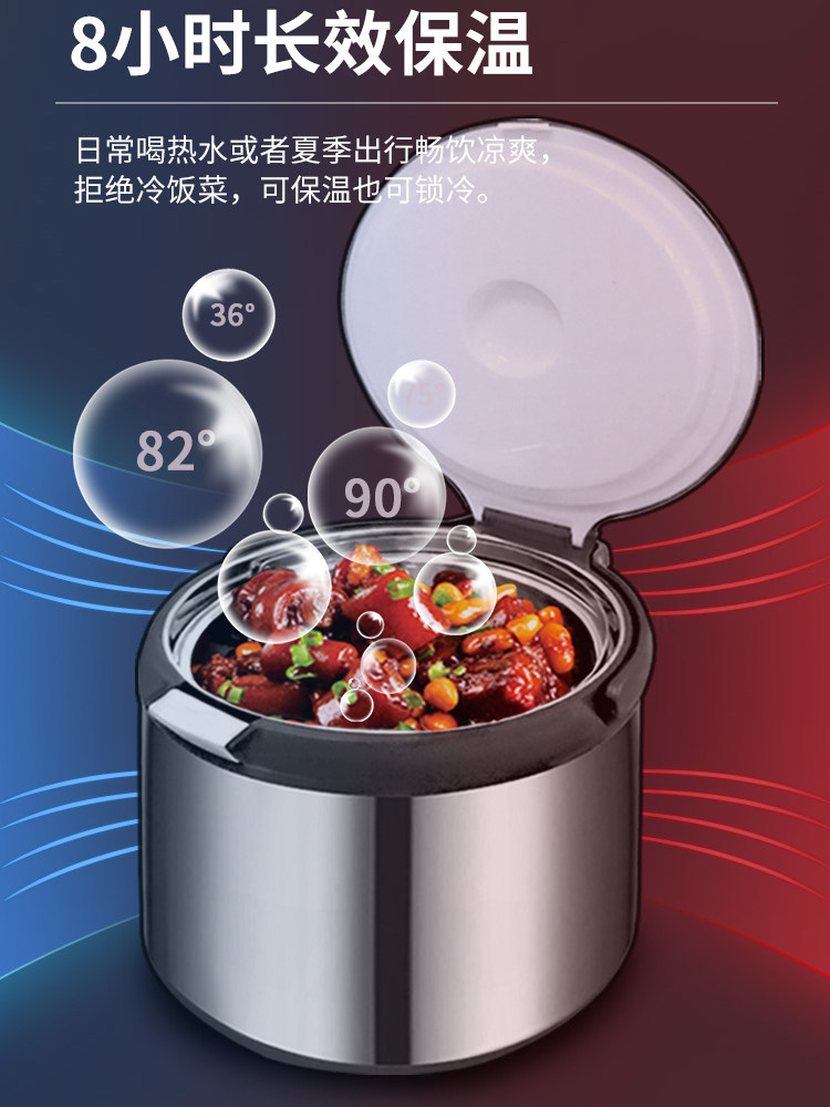 批发永兴焖烧锅304不锈钢离火续煮免火再煮不溢锅保温锅节能粥锅