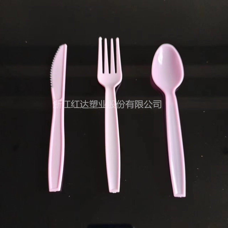 食品接触 一次性PP或PS刀叉勺 水果蛋糕叉子 工厂批发
