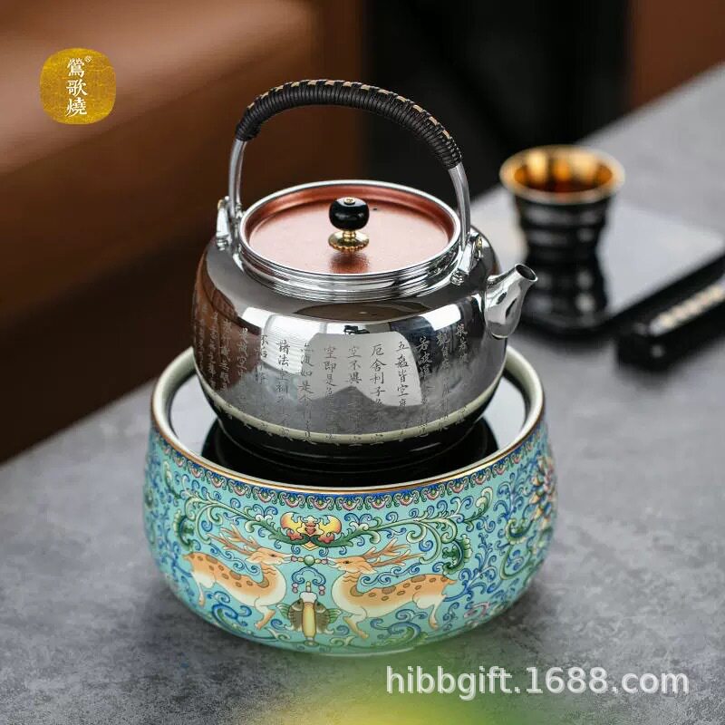 莺歌烧 新品静音电陶炉办公静音 煮茶茶炉红外线泡茶具茶器路路顺