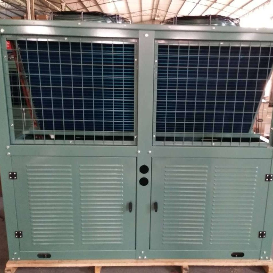 机组冷凝器  大型冷库机组外机风冷换热器VB型箱式一体式中央空调