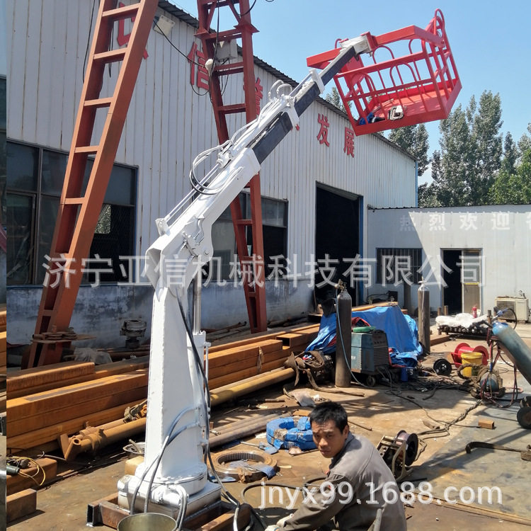 改装轻卡随车折臂吊机 2吨折叠小吊机液压折叠起重机