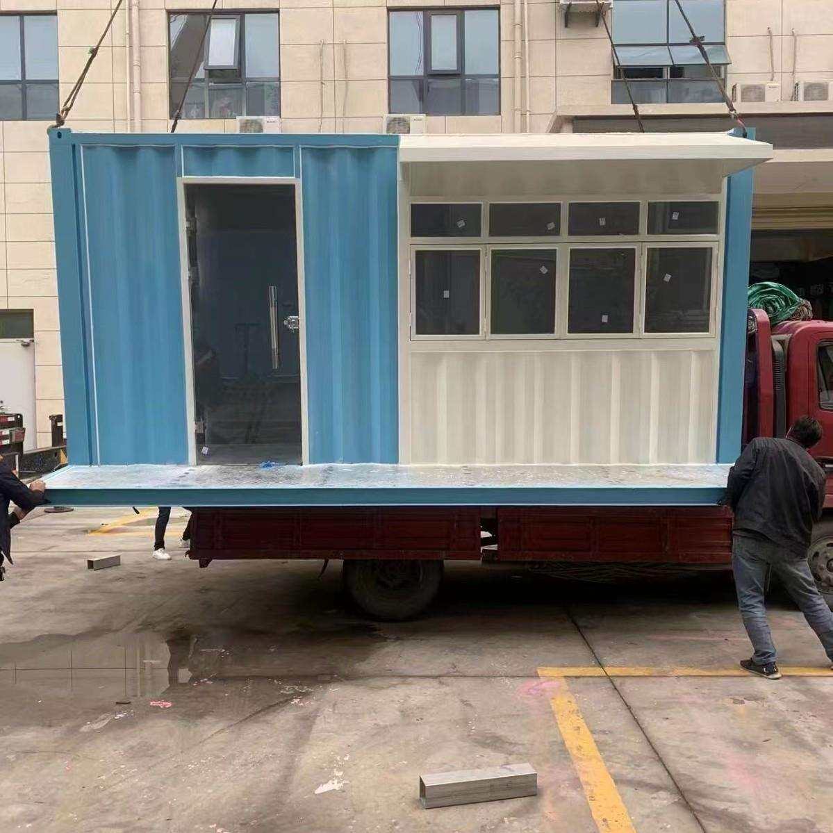 波浪纹移动集装箱房工地临时住房防护隔热避暑快捷集装箱工厂直销