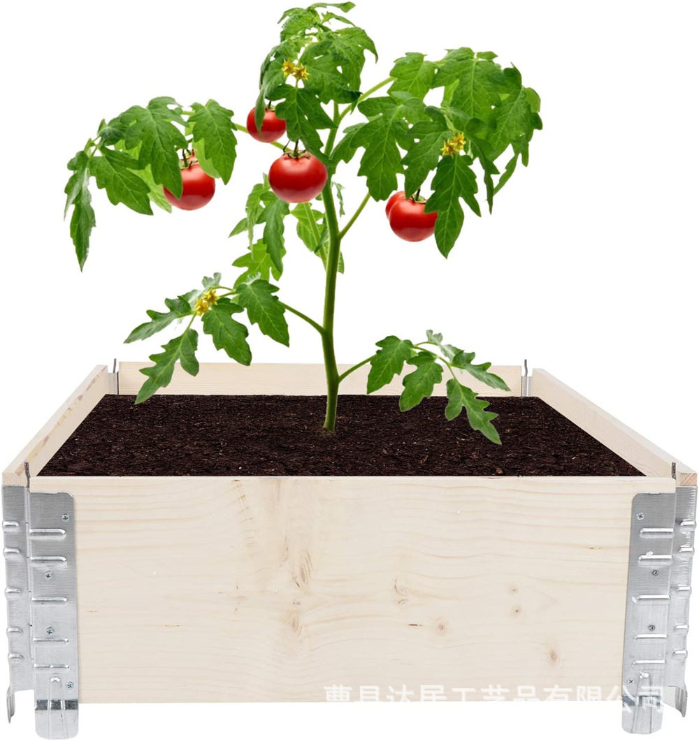 实木收纳架木制花盆绿植储物箱阳台花园花卉蔬菜展示架木质高架