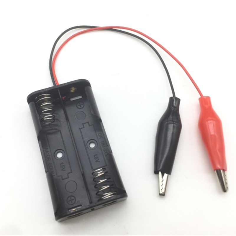 5号2节电池盒 五号二节电池座 AA两位 3V并排无盖无开关