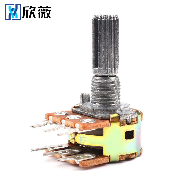 WH148双联 短柄长柄电位器B1k2k5k10k50k100k200k250k500k 1M可选