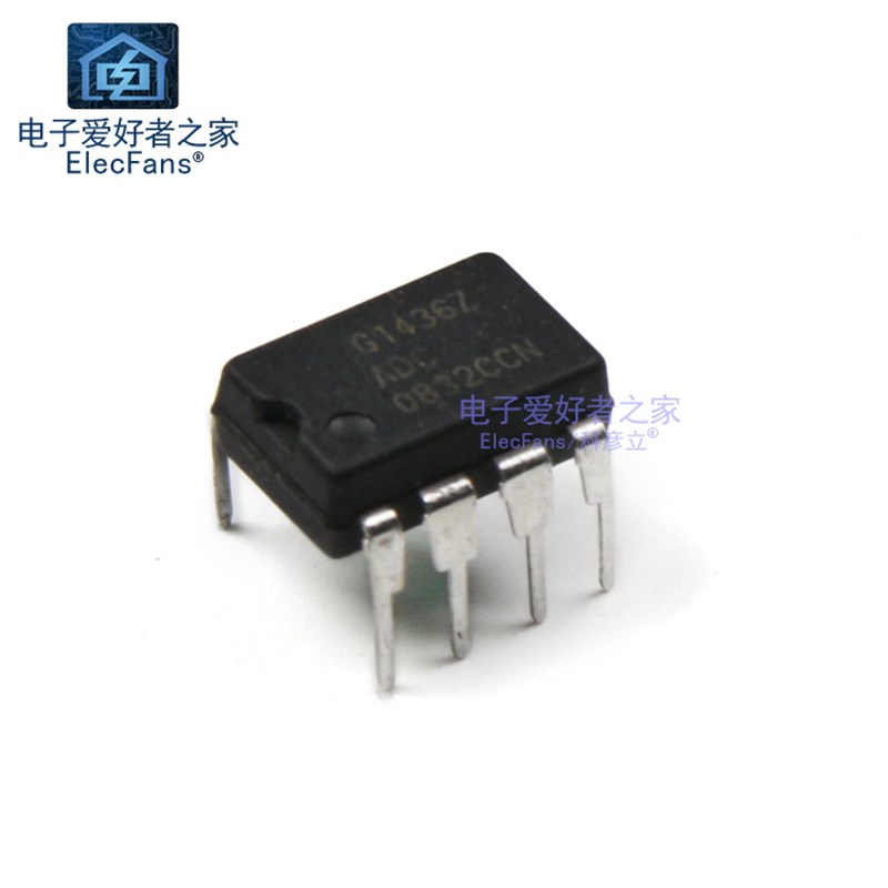 直插ADC0832CCN DIP-8 8位分辨率 双通道AD模数转换器芯片ADC0832