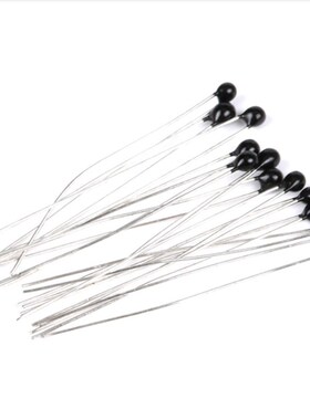 (10个)黑色MF52 10K 精度5% B值3950 热敏电阻温度传感器探头NTC