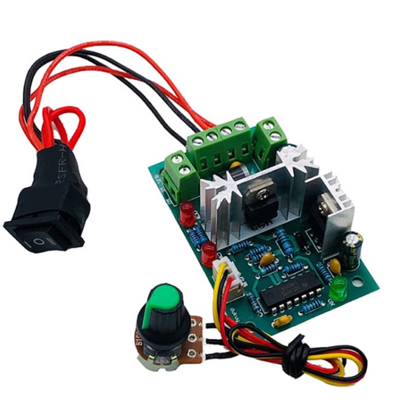 PWM直流电机调速器CCM2马达控制器12V24V30V带正反转停开关功能