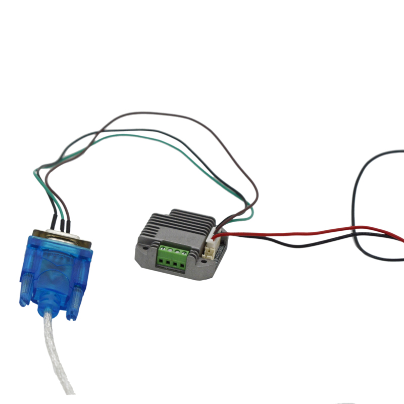 RS232串口控制plc/stm32/pc驱控一体微型42步进电机控制器驱动器