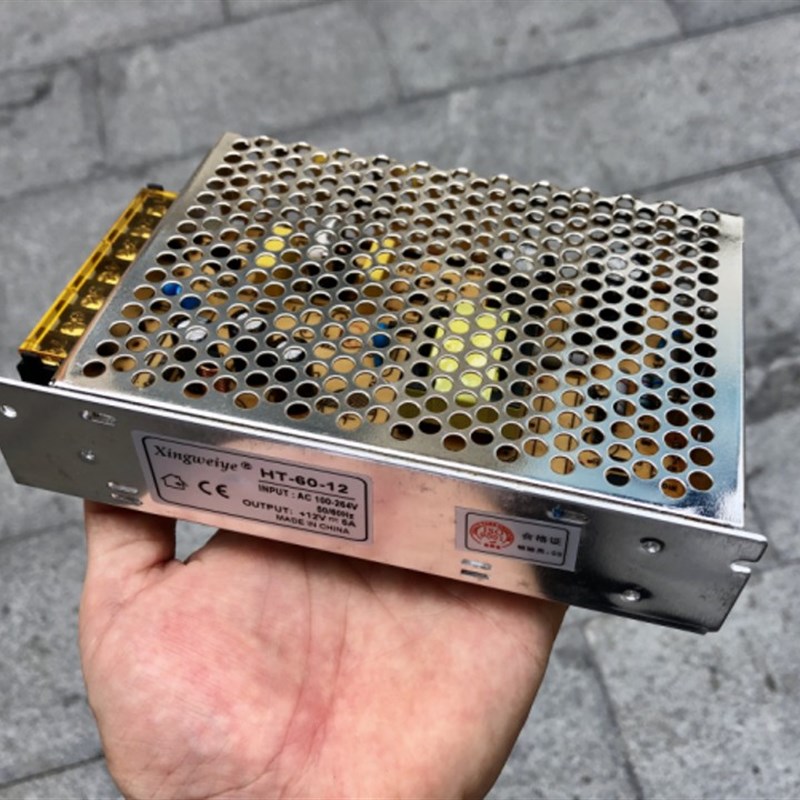 60W小体积 12V5A 电源 S-60-12开关电源12V5A 监控电源