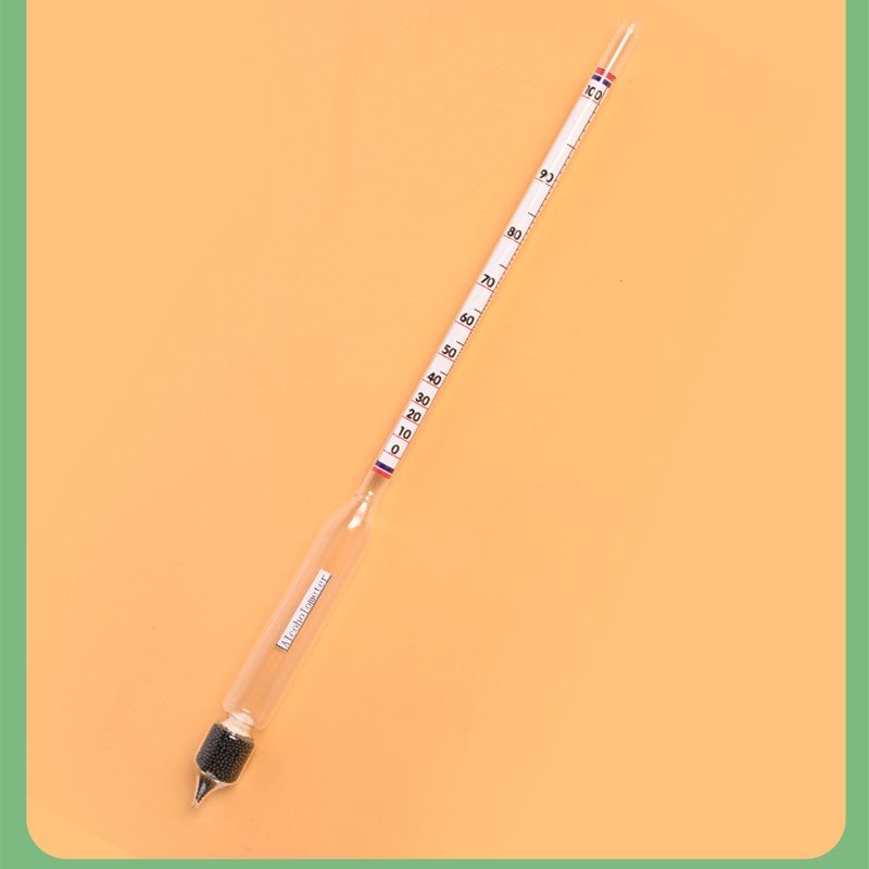 玻璃酒精计白酒酒度计酒精度数测量仪酒精表甲醇乙醇浓度计比重计