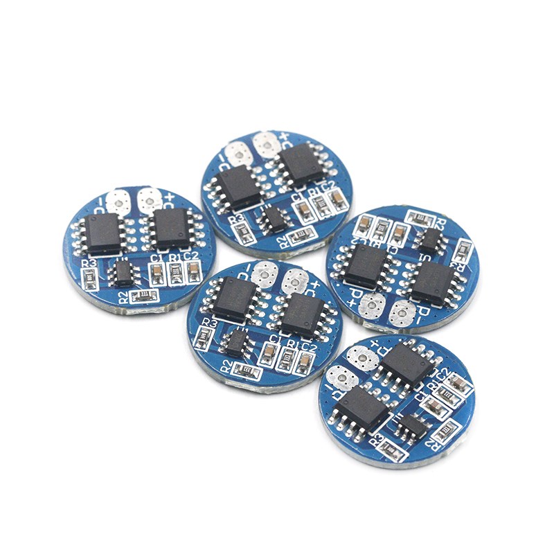 2串8.4V锂电池保护板 圆形7.4V过充过放保护 5A工作电流 7A限流