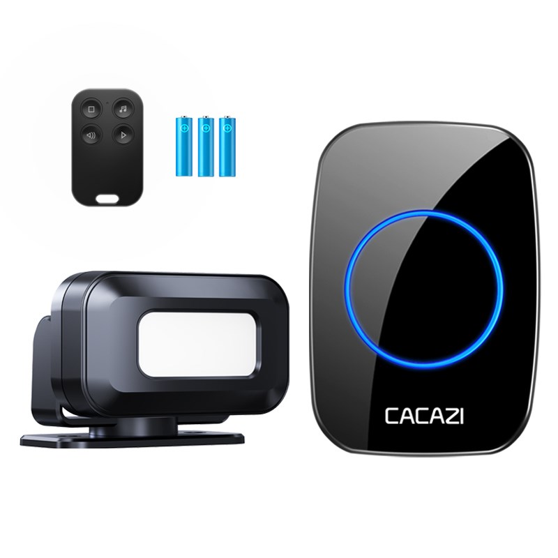 无线分体感应门铃您好欢迎光临迎宾器红外线报警智能X语音提示商