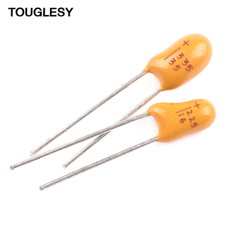 直插钽电容0.1/0.22/0.33/0.47/1/2.2/3.3/4.7/10/22/47UF 16/35V