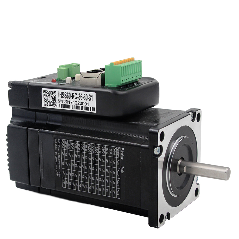 iHSS60-RC-36-30-31一体化闭环步进电机混合伺服CAN总线RS485通讯