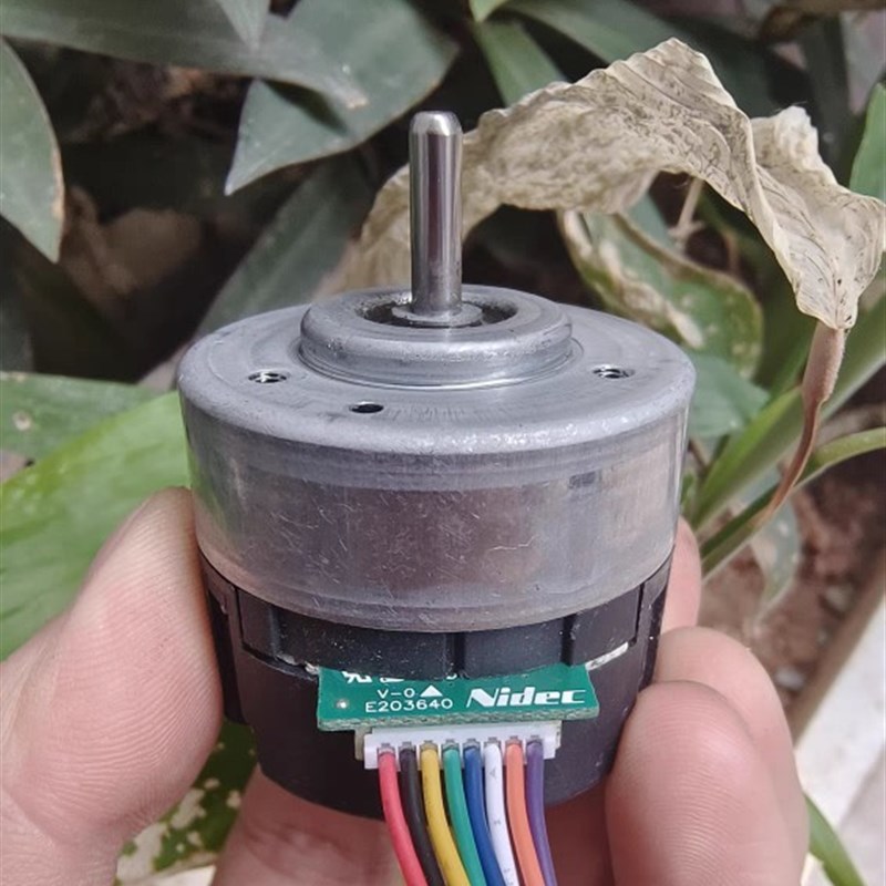 nidec直流无刷调速电机马达 内转子带编码器 内置驱动器 PWM 12V