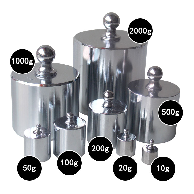 M1级钢镀铬标定校准砝码10g20g50g100g200g500g1000g2000g天平砣