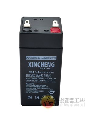 电子秤专用蓄电池4V5AH充电电瓶锐箭秤富克斯秤华德称大容量耐用