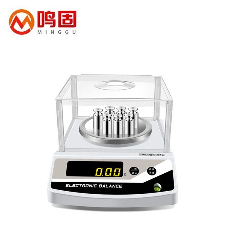 鸣固万分之一电子天平分析天平实验室高精度天秤电子秤精密称FA20