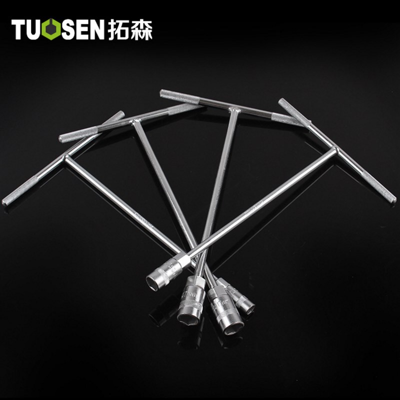 T型套筒扳手外六角扳手T型T字丁字手动套筒杆6/7/8/10/W14/17mm