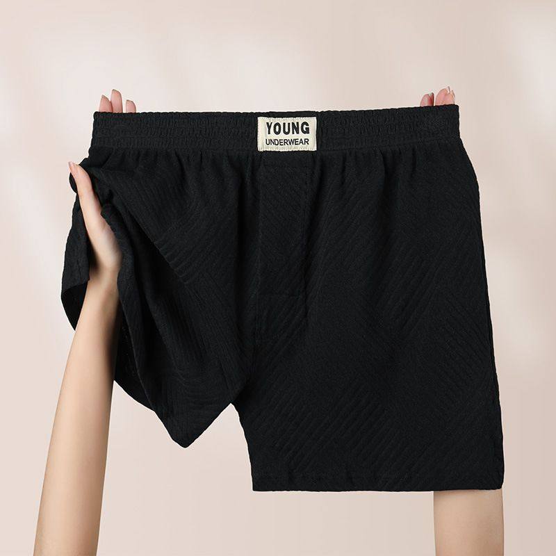 阿罗裤纯棉男士内裤男平角裤宽松大码透气青年家居短裤头四角裤衩,女士内衣/男士内衣/家居服,男阿罗裤,淘宝优惠券,粉丝福利购,淘宝优惠卷