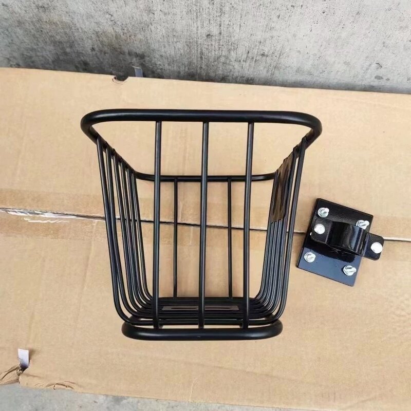 电动滑板车迷你铁质前置后置车筐装饰菜篮子车篓图片
