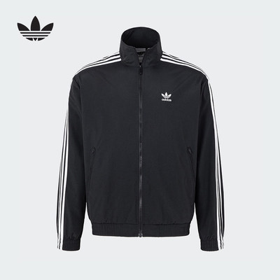 adidas阿迪达斯2025春新款男子梭织运动宽松夹克外套KB2466