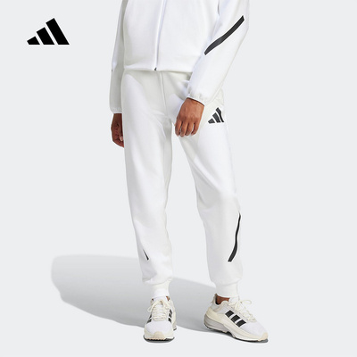 阿迪达斯秋季新款女子针织长裤运动休闲下装宽松舒适 JE7843