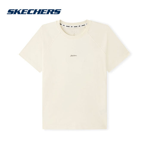 SKECHERS斯凯奇2026夏女子针织运动短袖休闲圆领套头衫 L226W005