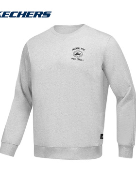 斯凯奇运动2025春男卫衣 P424M043-01T1