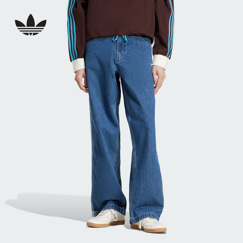 adidas阿迪达斯运动2025春男牛仔长裤 JC6234
