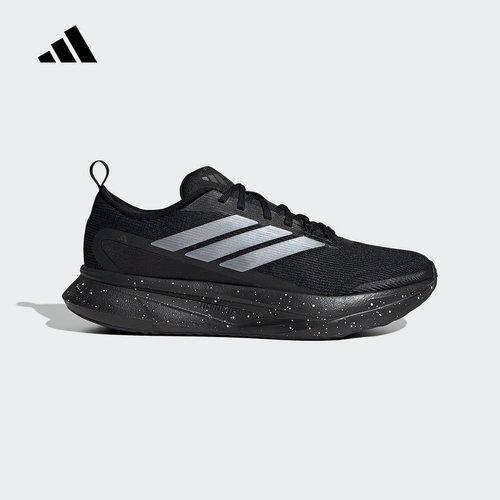 adidas阿迪达斯秋新款男子体测跑步运动鞋耐穿舒适透气黑色JR0863