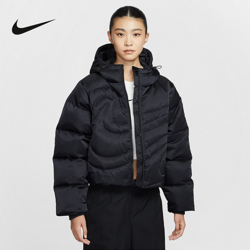 Nike耐克女子羽绒服冬季新款保暖防风绗缝连帽运动夹克IB2006-,运动服/休闲服装,运动羽绒服,淘宝优惠券,粉丝福利购,淘宝优惠卷