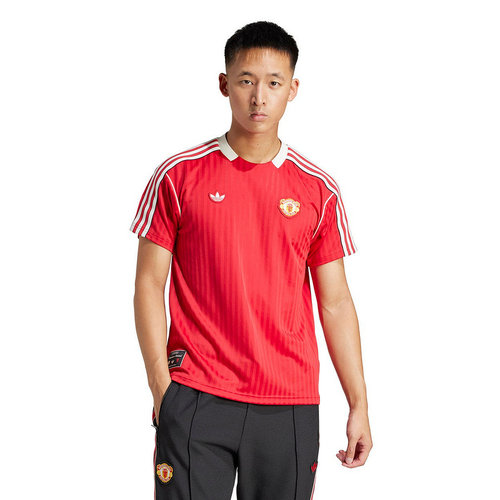adidas阿迪达斯曼联球衣春季男子短袖比赛服足球文化衫JF0386