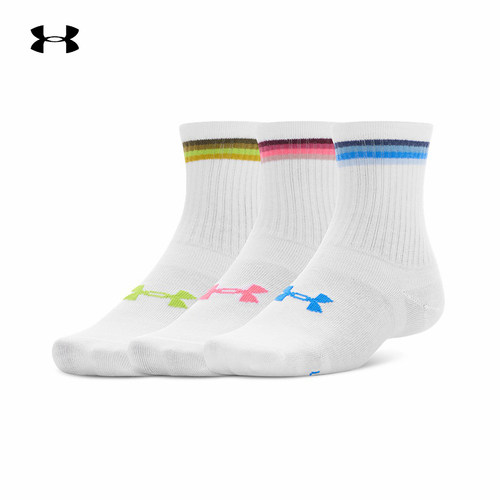 安德玛（UNDERARMOUR）|（新款）2025F/W女中筒袜 1382942-103