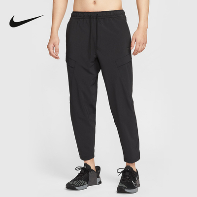 Nike耐克男裤夏新款训练健身刺绣小勾透气速干运动长裤HJ3155-010