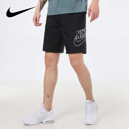Nike耐克夏季新款梭织短裤男裤运动休闲透气五分裤刺绣DB3811