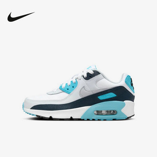 NIKE耐克女鞋新款AIR MAX 90大童运动鞋缓震休闲跑步鞋HF6358-100