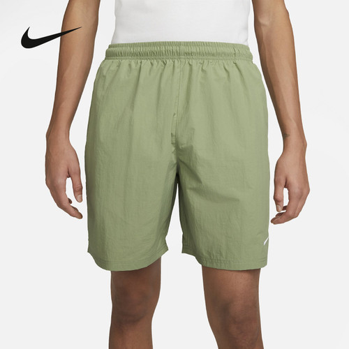 NIKE耐克运动夏季速干短裤男小logo跑步透气梭织五分裤DX0750-386