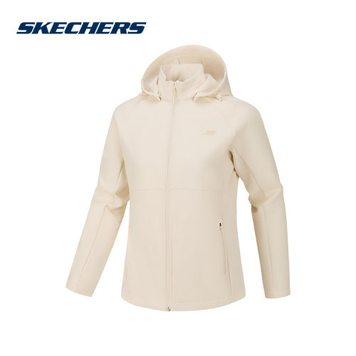 Skechers斯凯奇26新款女防风保暖舒适休闲梭织外套 P126W081/01B4