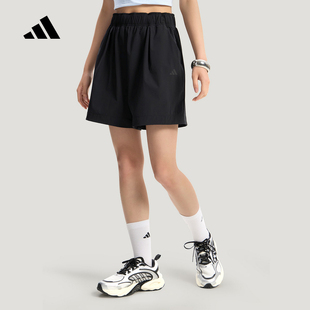 adidas阿迪达斯凉感梭织亲肤宽松运动短裤2026夏女休闲裤 KS5321