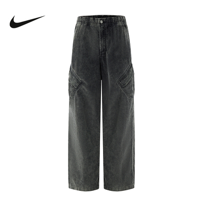 NIKE耐克男裤秋季新款Jordan刺绣复古灯芯绒宽松长裤HV0527-010