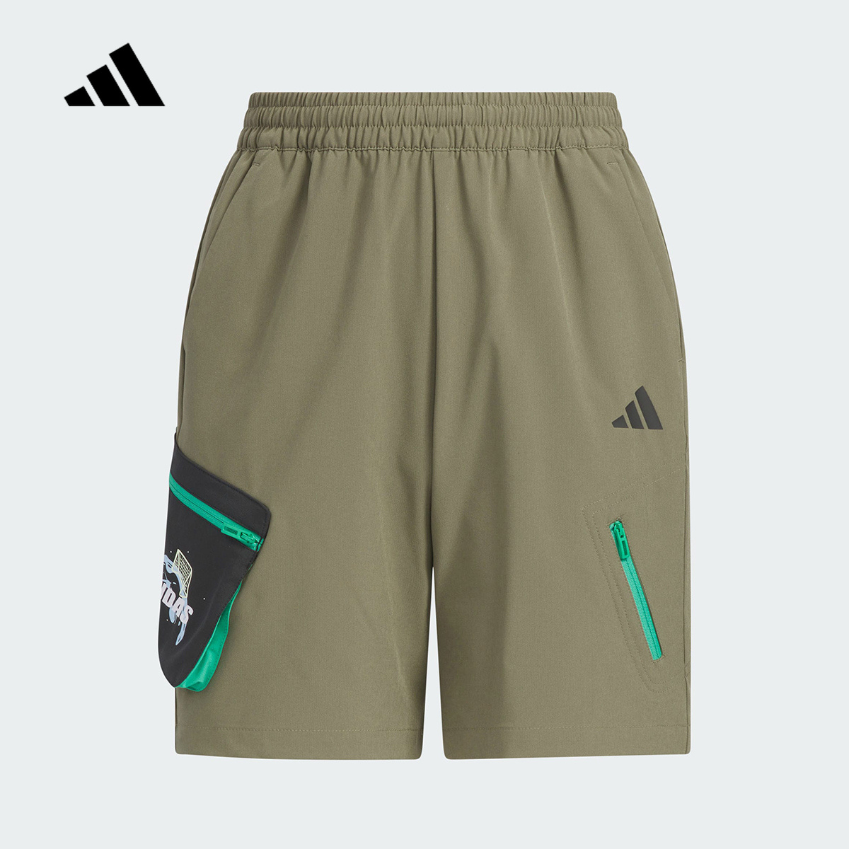 adidas阿迪达斯运动2025夏男大童短裤 JM7990