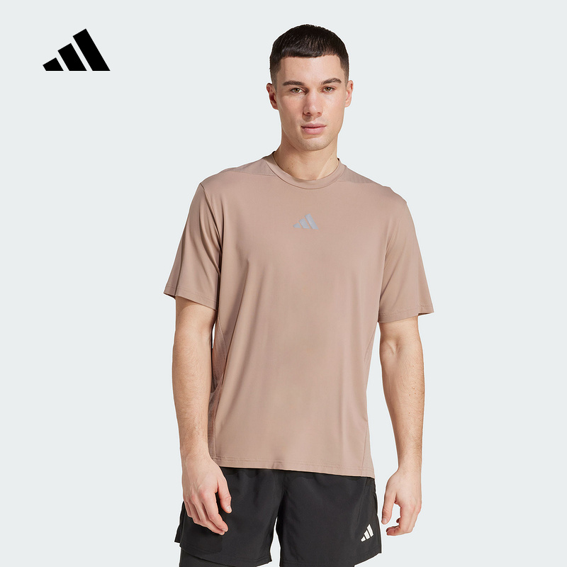 adidas阿迪达斯男子训练健身CLIMACOOL清风透气短袖运动T恤JW2557