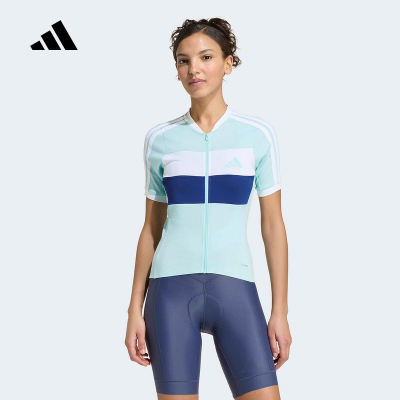 adidas阿迪达斯2026夏女TEMP MER JSY W骑行短袖运动比赛服KB9577