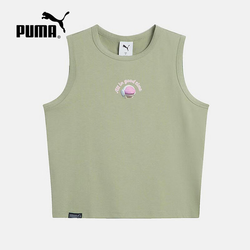 PUMA彪马运动马甲女秋季新款凉感透气休闲运动无袖背心634797-82