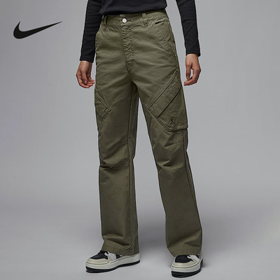 Jordan耐克工装长裤女春新款降落伞裤机能风棉运动裤FV7099-222